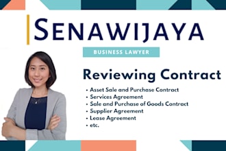 review business contract indonesian law