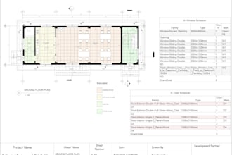 do 2d floor plan for contractor, builder in revit or autocad