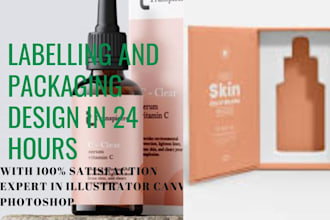 expert medical and cosmetics product packaging label design