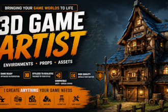 create 3d game assets and props