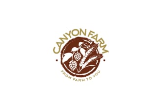 make an agricultural farm, lawn care, landscape, and ranch logo