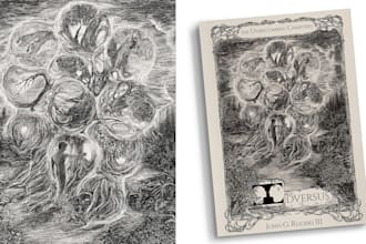 create epic dark fantasy detailed covers for indie authors