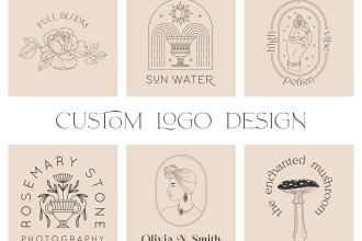 design unique and hand drawn logo for your brand