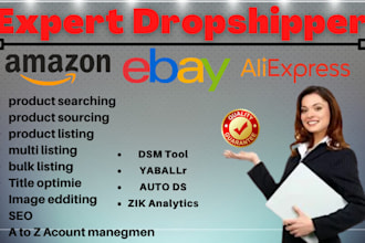 do walmart, aliexpress ,amazon to ebay dropshipping listings