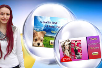 design 2 banners and headers for your site