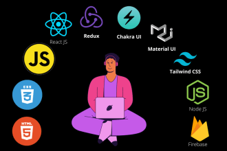 develop react, redux, node, mongodb, firebase or mern web app