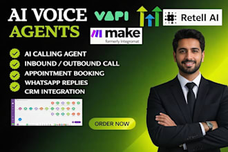 setup vapi ai calling agent, ghl chatbot, retell ai voice agent, n8n ai agent