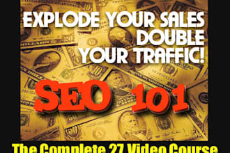 sell You Seo 101 The Complete Step By Step 27 Video Course Now with Resell Rights