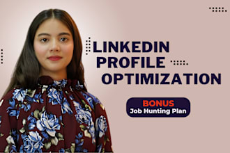 professionally create or optimize your current linkedin profile