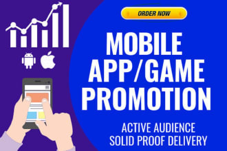promote your mobile apps and games, app marketing and campaign for games