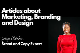 write articles about branding, design, and marketing