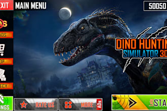design professional game UI for mobile and web games
