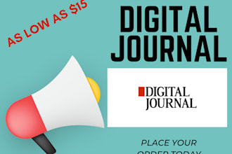 press release on digital journal da 88 digitaljournal,com guest post