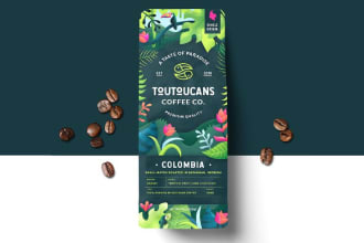 design food packaging, chocolate, snacks, coffee label, pouch design