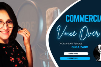 record a professional native romanian voice over