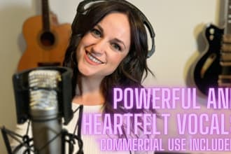 be your powerful and heartfelt professional female vocalist