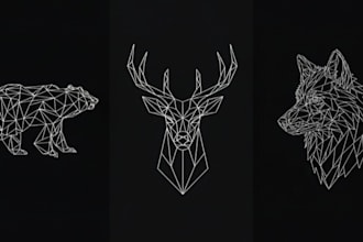 create premium geometric vector art