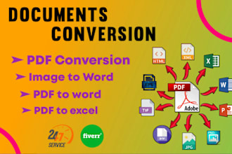convert PDF to word or word to PDF