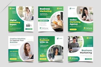 design social media covers youtube website  banners