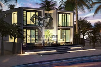 design best solutions of your exterior facade visualization