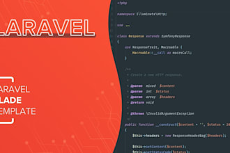 convert html template to laravel blade