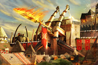 create concept art and design