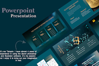 do powerpoint presentation design and PPT slide