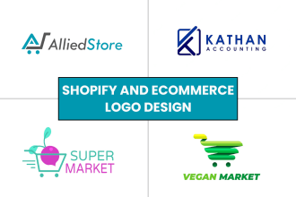 design shopify and ecommerce logo for your online store