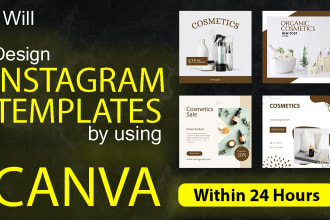 create editable canva templates and instagram post design for an attractive feed