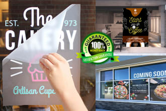 design window sticker shop front vinyl decal realtor sign