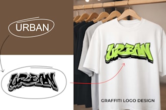 design streetwear graffiti logo for your brand