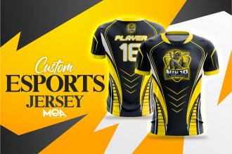design esports shirts custom gaming merchandise design for you