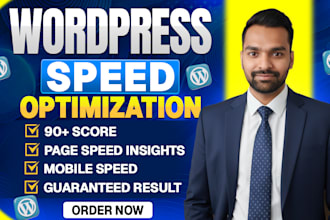 wordpress website speed optimization and increase page speed score