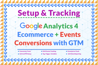 setup google analytics 4 ecommerce or conversion tracking with tag manager