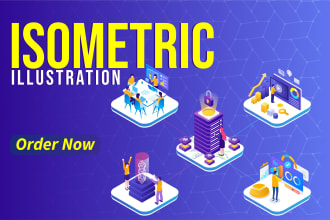 design flat or vector 3d isometric infographics illustration