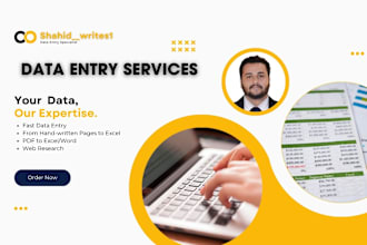 do fast data entry, copy paste, excel data entry, web scraping, email addresses