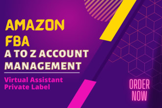 be your amazon fba private label consultant and virtual assistant