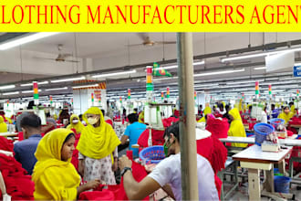 help to find clothing manufacturer for apparel business