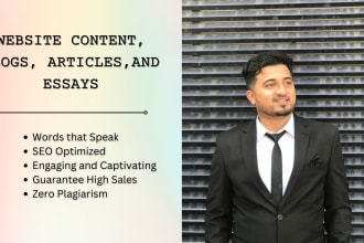 write SEO blogs and content for your website