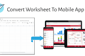 convert your worksheet to appsheet mobile app