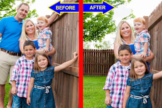 do professional photo editing, background remove, object remove and add object