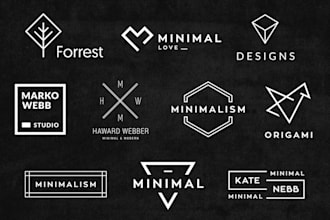 do professional modern minimalist trendy logo design