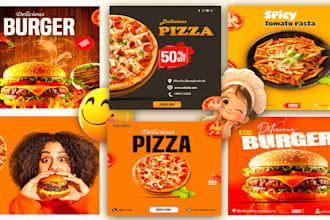 design food banner, poster and flyer