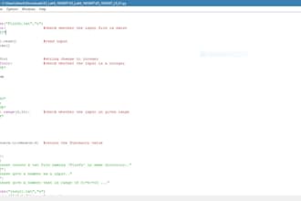 do your python programming tasks