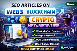 write SEO articles on web3 and blockchain