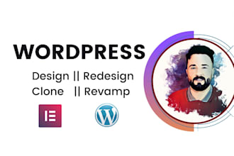 design, redesign, clone, revamp, and customize wordpress