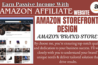 create unique amazon storefront design amazon affiliate brand store or website