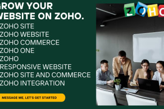 design zoho store with integration
