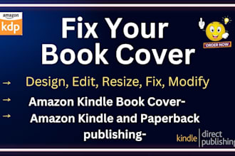 edit, resize, format amazon kindle kdp, book covers