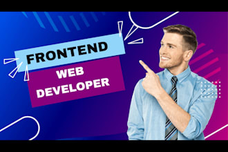 develop a responsive, custom frontend with HTML, CSS, and javascript